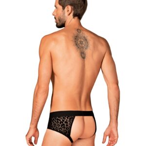 Męskie slipy ze zwierzęcym motywem i otwartą pupą S/M