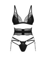 Komplet bielizny 3-częściowy od Obsessive M/L