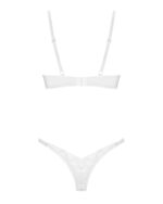 Biały komplet bielizny od Obsessive XL/2XL