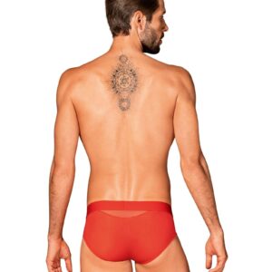 Czerwone męskie slipy od Obsessive S/M