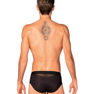 Czarne męskie slipy od Obsessive L/XL