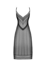 Długa czarna koszulka od Obsessive XL/2XL