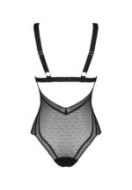 Czarne przezroczyste body M/L