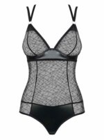 Czarne przezroczyste body  L/XL