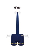 Seksowny męski kostium pilota od Obsessive 2XL/3XL