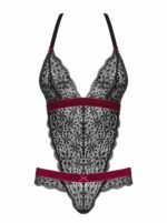 Koronkowe body z welurowym dodatkiem  S/M