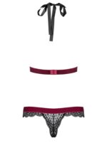 Koronkowe body z welurowym dodatkiem  S/M