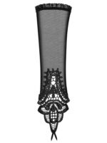 Czarne mitenki z siateczki od Obsessive