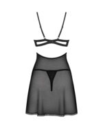 Seksowna czarna koszulka i stringi od Obsessive M/L