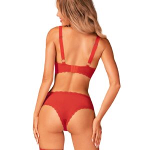 Czerwony biustonosz od Obsessive XS/S