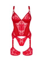 Koronkowy gorset ze stringami od Obsessive XS/S