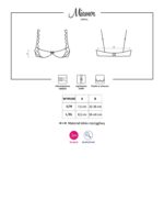 Półbiustonosz od Obsessive L/XL