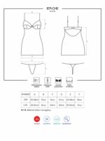 Seksowna biała koszulka i stringi od Obsessive L/XL