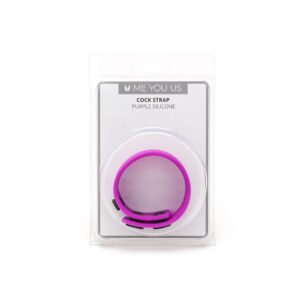 Me You Us Silikonowy Pierścień na Penisa Purple Silicone Cock Strap