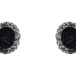 Czarne nasutniki z ozdobną koronką od Anais