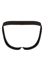 Czarne męskie slipy z otwartym tyłem od Anais S