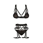 Niebieski trzyczęściowy komplet bielizny od Anais XXL/XXXL