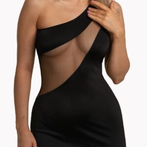 Czarna sukienka na jedno ramie od Anais XXL/XXXL