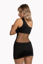 Czarna sukienka na jedno ramie od Anais XXL/XXXL