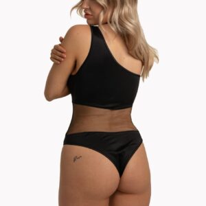 Czarne body na jedno ramię od Anais S/M