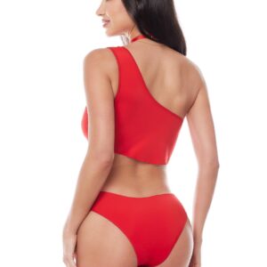 Czerwone body na jedno ramię od Anais S/M