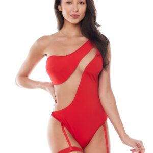 Czerwone body na jedno ramię od Anais XXL/XXXL