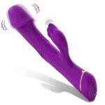 Wibrator Króliczek z Podwójnym Silnikiem – Rubberco Purple (2 × 9 Trybów)