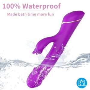 Wibrator Króliczek z Podwójnym Silnikiem – Rubberco Purple (2 × 9 Trybów)