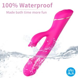 Wibrator Króliczek z Podwójnym Silnikiem – Rubberco Rose Red (2 × 9 Trybów)