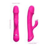 Wibrator Króliczek z Podwójnym Silnikiem – Rubberco Rose Red (2 × 9 Trybów)