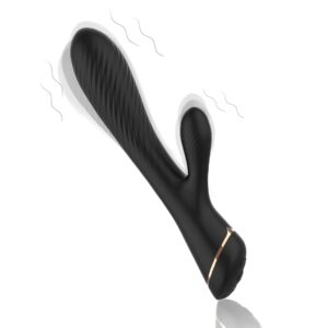 Wibrator Króliczek – Hare Black (9 Trybów)