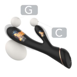Wibrator Króliczek – Hare Black (9 Trybów)