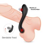 Innowacyjny pierścień na penisa Veyron Black, 9 wibracji zdalny