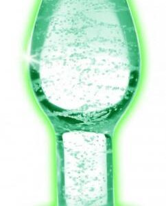 Glow in the dark Szklany plug analny
