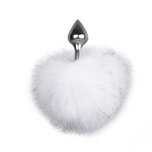 Bunny Tail Plug No. 1 - Silver/WhiteKorek analny Bunny Tail Plug No. 1 - Silver/WhiteKorek analny
