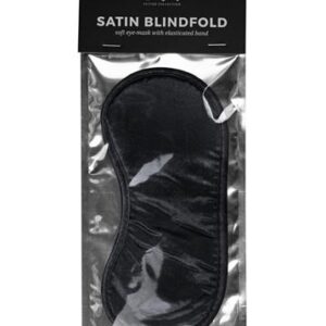 Maska-Black Satin Eye Mask