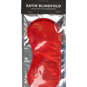 Maska-Red Satin Eye Mask