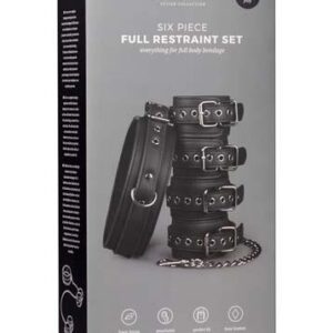 Kajdanki-Fetish set with collar, ankle- and wrist cuffs