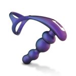 Pierścień i wibrująco-rotujący korek analny od Hueman