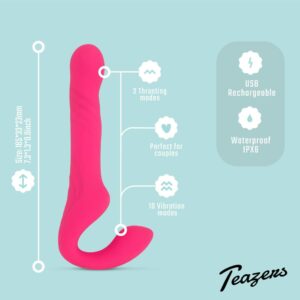 Teazers Strapless Strap-On Vibrator – Innowacyjna Przyjemność Bez Uprzęży