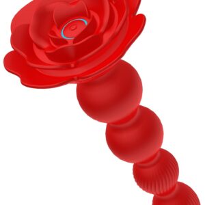 Rose rotating anal beads