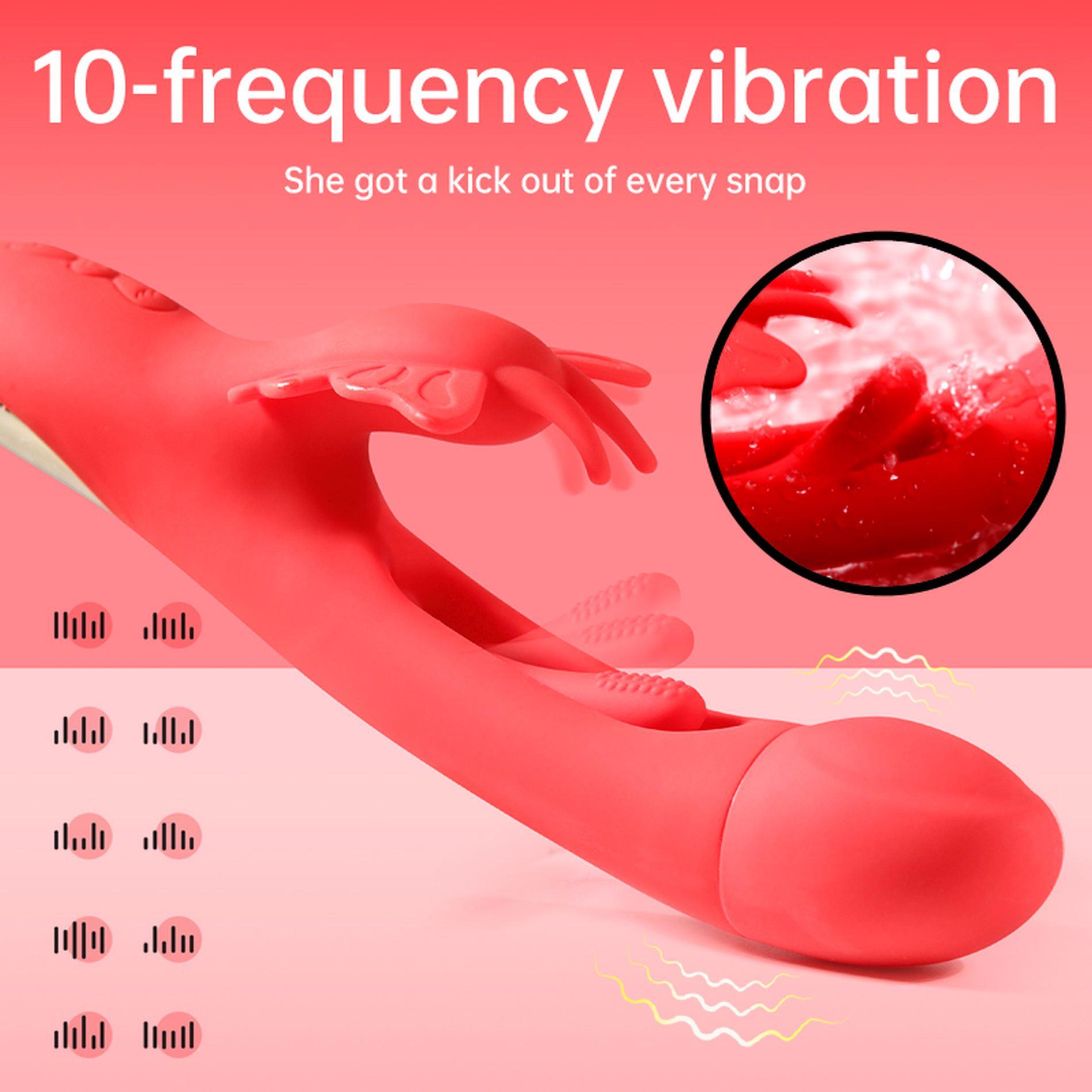 Wibrator Motylek z Ruchomym Języczkiem – Butterfly Dual Flicking Vibrator Wibrator Motylek z Ruchomym Języczkiem – Butterfly Dual Flicking Vibrator