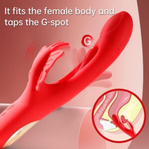 Wibrator Motylek z Ruchomym Języczkiem – Butterfly Dual Flicking Vibrator