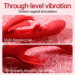 Wibrator Motylek z Ruchomym Języczkiem – Butterfly Dual Flicking Vibrator