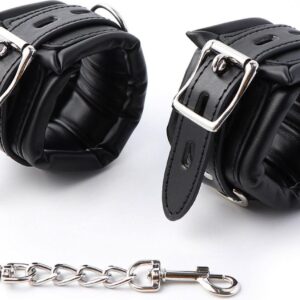 Fetish Fever - Cuffs with chain - Black