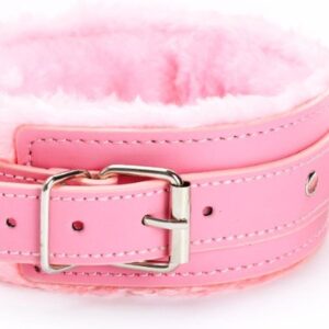 Fetish Fever - Obroża ze smyczą – Różowa