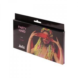 Czerwona wstążka na oczy Party Hard