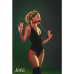 Knebel kulkowy z klipsami na sutki Party Hard Hentai