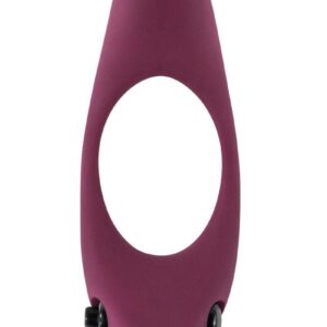 Pierścień-Erection Vibroring Pure Passion Lunar Wine Red