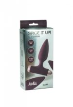 Vibrating Anal Plug Spice it up New Edition Glory Wine red